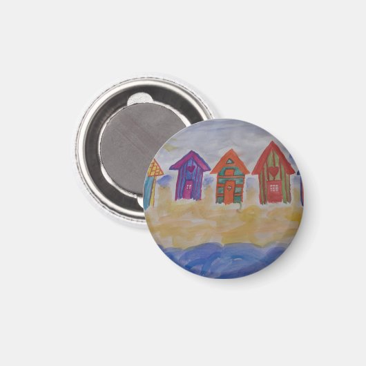 Beach Huts Magnet (Voorkant / Achterkant)