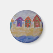 Beach Huts Magnet (Voorkant)