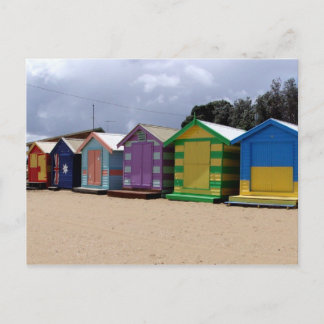 Beach Huts Melbourne 2 Briefkaart