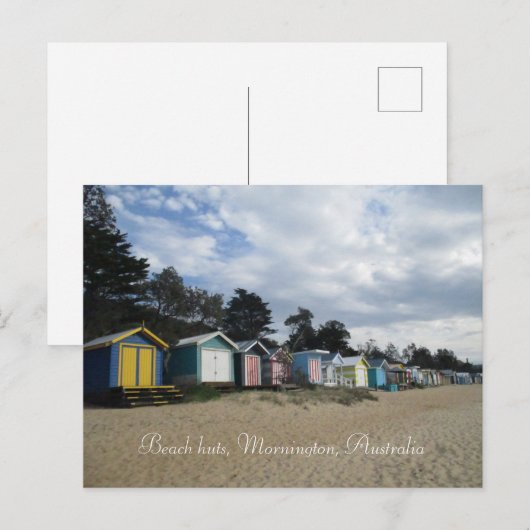 Beach huts, Mornington, Australië Briefkaart (Voorkant / Achterkant)