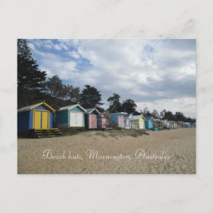 Beach huts, Mornington, Australië Briefkaart