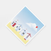 Beach Huts Papieren servetten (Hoek)