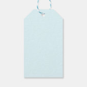 Beach Huts Pastel gekleurd Cadeaulabel (Achterkant)