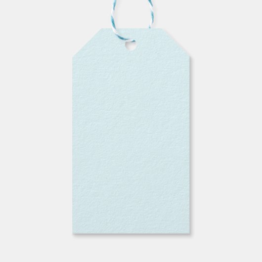 Beach Huts Pastel gekleurd Cadeaulabel (Achterkant)