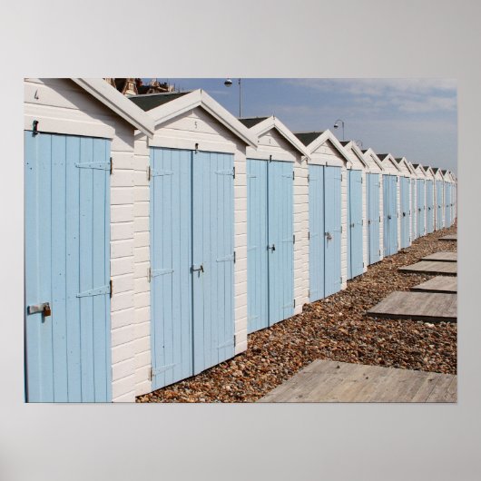 Beach Huts Poster (Voorkant)