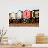 Beach Huts Poster (Keuken)