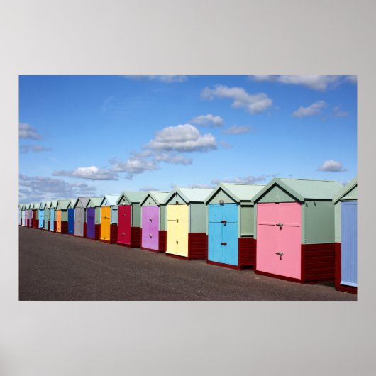 Beach Huts Poster (Voorkant)