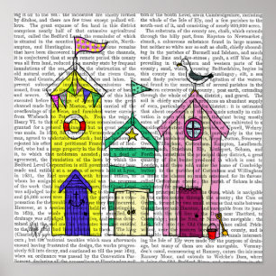 Beach Huts Poster