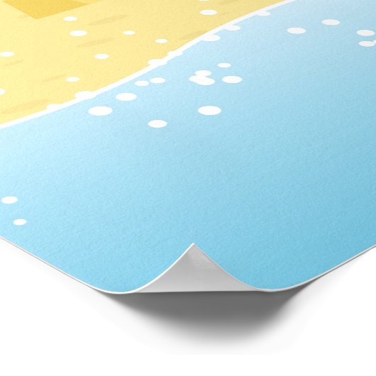 Beach Huts Poster (Hoek)