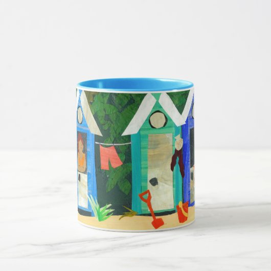 "Beach Huts" Ringer Mok (Midden)