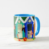 "Beach Huts" Ringer Mok (Voorkant rechts)