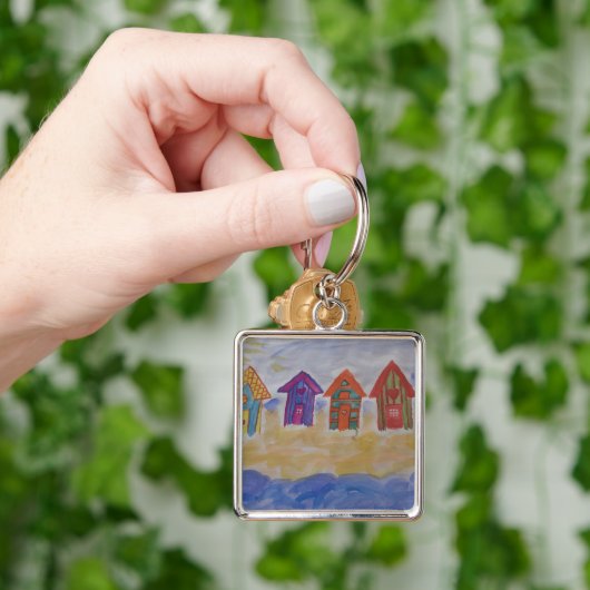 Beach Huts Sleutelhanger (Hand)