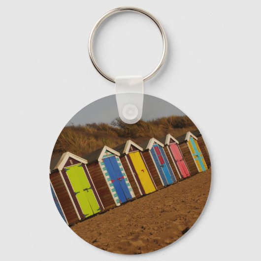 Beach Huts Sleutelhanger (Voorkant)