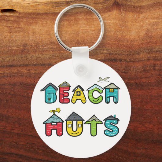 Beach Huts Sleutelhanger (Achterkant)