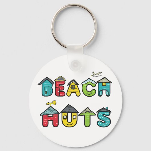 Beach Huts Sleutelhanger (Achterkant)