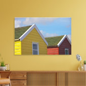 Beach Huts | Southwold, Engeland Canvas Afdruk (Insitu (Woonkamer))