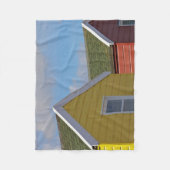 Beach Huts | Southwold, Engeland Fleece Deken (Voorkant)