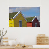 Beach Huts | Southwold, Engeland Poster (Keuken)
