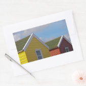 Beach Huts | Southwold, Engeland Rechthoekige Sticker (Envelop)