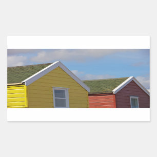 Beach Huts Southwold, Engeland Rechthoekige Sticker