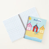 Beach Huts Spiral Notitieboek (Binnen)