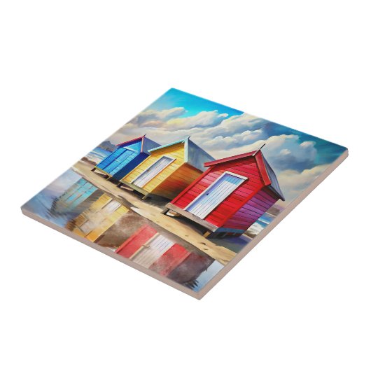 Beach Huts Tegeltje (Zijkant)