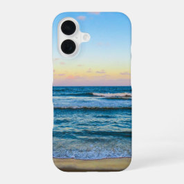 Beach image on iphone case 16 hoesje