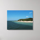 Beach In alter Canvas Afdruk (Voorkant)