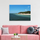 Beach In alter Canvas Afdruk (Insitu (Woonkamer))