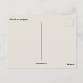 Beach in Antigua Briefkaart (Achterkant)