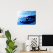 Beach in Baja Mexico Poster (Thuiskantoor)