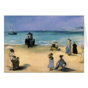 Beach in Boulogne, Edouard Manet,  kunst