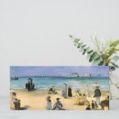 Beach in Boulogne, Edouard Manet,  kunst (Staand voorkant)