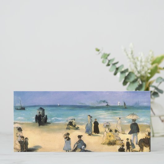 Beach in Boulogne, Edouard Manet, kunst (Staand voorkant)