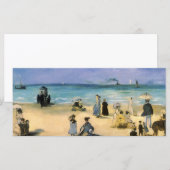 Beach in Boulogne, Edouard Manet,  kunst (Voorkant / Achterkant)