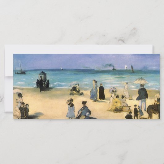 Beach in Boulogne, Edouard Manet,  kunst (Voorkant)