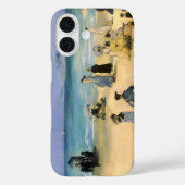 Beach in Boulogne, Edouard Manet,  kunst Case-Mate iPhone Case (Achterkant)