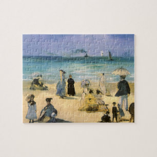 Beach in Boulogne, Edouard Manet,  kunst Legpuzzel