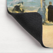 Beach in Boulogne, Edouard Manet, kunst Muismat (Hoek)