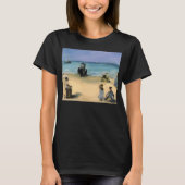 Beach in Boulogne, Edouard Manet, kunst T-shirt (Voorkant)
