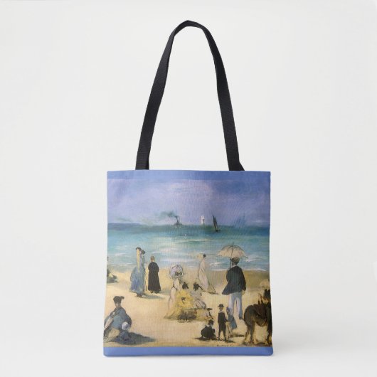 Beach in Boulogne, Edouard Manet,  kunst Tote Bag (Voorkant)