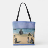 Beach in Boulogne, Edouard Manet,  kunst Tote Bag (Achterkant)
