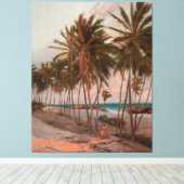 Beach in Fortaleza Canvas Afdruk (Insitu (Houten vloer))
