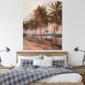 Beach in Fortaleza Canvas Afdruk (Insitu (Slaapkamer))