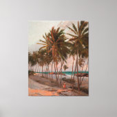 Beach in Fortaleza Canvas Afdruk (Voorkant)