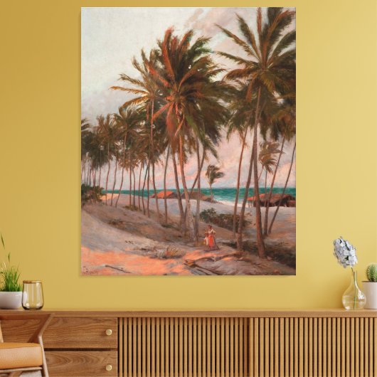 Beach in Fortaleza Canvas Afdruk (Insitu (Woonkamer))