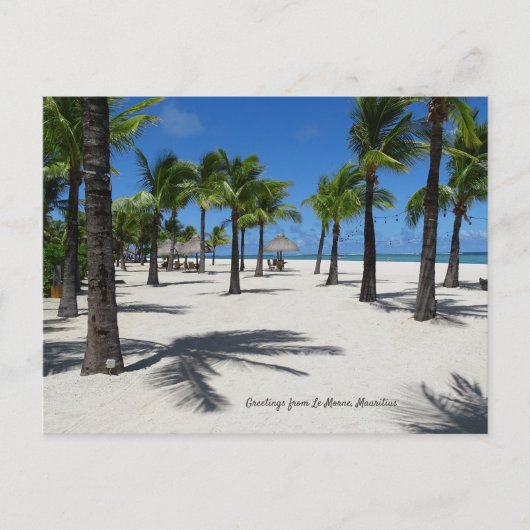 Beach in Le Morne, Mauritius Briefkaart (Voorkant)