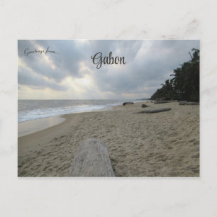 Beach in Libreville Gabon Briefkaart