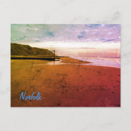 Beach in Mundesley, Norfolk by Alexandra Cook Post Briefkaart