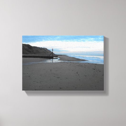 Beach in Mundesley, Norfolk door Alexandra Cook Canvas Afdruk (Voorkant)